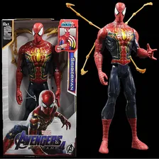 Boneco Homem Aranha Articulado 32cm Som Luz Vingadores Garra Foto mini 4