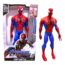 Boneco Homem Aranha Vermelho E Azul Luz E Som 30cm Foto  mini 1