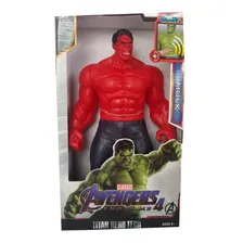 Boneco Hulk Vermelho 30 Cm Com Som Articulado Foto mini 4
