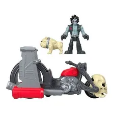 Boneco Imaginext Lobo E Motocicleta Dc Super Friends Mattel Foto mini 2