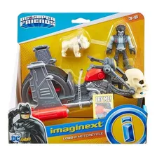 Boneco Imaginext Lobo E Motocicleta Dc Super Friends Mattel Foto mini 1