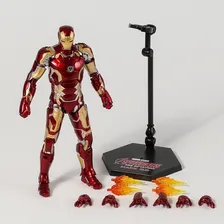 Boneco Iron Man Mark 43 Xliii Tony Stark Homem Ferro Origina Foto mini  2
