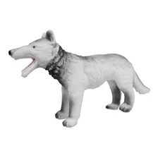 Boneco Lobo 32cm Animal Selvagem Brinquedo De Vinil Foto mini 4