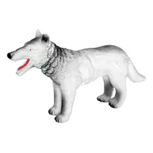 Boneco Lobo 32cm Animal Selvagem Brinquedo De Vinil Foto mini 1