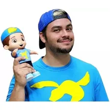 Boneco Luccas Neto Aventureiro Azul Sem Som Rosita - 1240 Foto mini 3