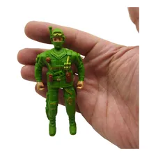 Boneco Militar 04 Peças Acessórios Soldado Operação Combate Cor Verde Foto mini 3