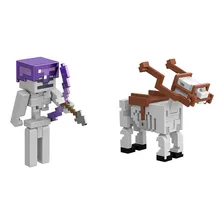 Boneco Minecraft Batalha Do Cavaleiro Esqueleto - Mattel Foto mini 1