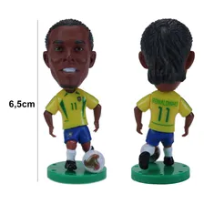 Boneco Miniatura Ronaldinho Gaúcho Seleção Brasileira Foto  mini 1