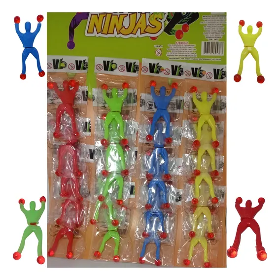Boneco Ninja Gruda Parede Geleca Homem Aranha Foto 1