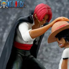 Boneco One Piece - Shanks E Luffy - Action Figure 18cm Foto mini 3