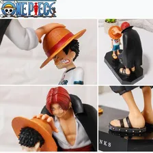 Boneco One Piece - Shanks E Luffy - Action Figure 18cm Foto mini 4