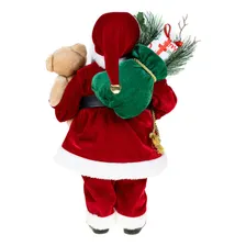 Boneco Papai Noel 40 Cm Vermelho Tradicional Decoração Natal Foto mini  3