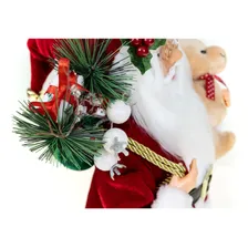 Boneco Papai Noel 40 Cm Vermelho Tradicional Decoração Natal Foto mini 4
