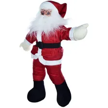 Boneco Papai Noel 55cm Decoração De Natal Papai Noel Pelúcia Foto  mini 1
