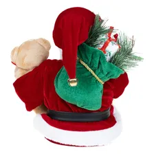 Boneco Papai Noel Sentado 40 Cm Vermelho Enfeite Natalino Foto mini 3