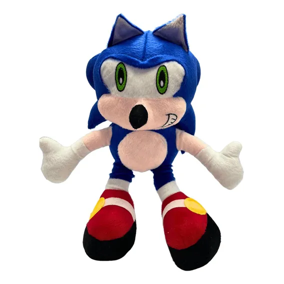 Boneco Pelúcia Desenho Sonic Grande 50cm Foto 1