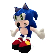 Boneco Pelúcia Desenho Sonic Grande 50cm Foto mini  2