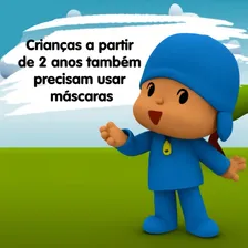 Boneco Pocoyo Vinil + Máscara Infantil Turma Do Pocoyo Foto mini 4