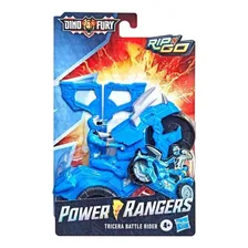 Boneco Ranger Power Ranger Tricera Battle Rider Dino Fu azul Foto  mini 1