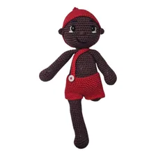 Boneco Saci Pererê Crochê 30x9 Cm Amigurumi Foto mini  2