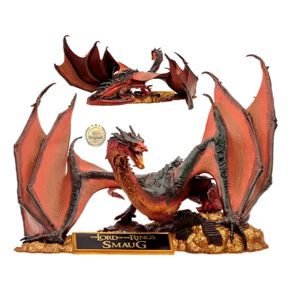 Boneco Senhor Dos Anéis Smaug Hobbit Dragão Lord Mcfarlane Foto 1