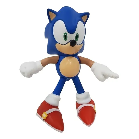 Boneco Sonic Super Size - 29cm - Pvc - Azul Foto 1