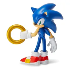 Boneco Sonic The Hedgehog Montável 10cm - Colecionável Foto mini 4