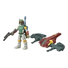 Boneco Star Wars Boba Fett 6cm + Veiculo Star Wars Hasbro Foto mini  3