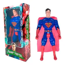Boneco Super Herói Super Homem Articulado 29cm Com Imnetro Foto  mini 1