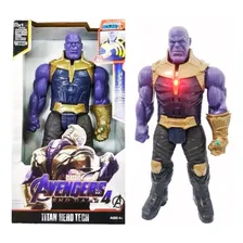 Boneco Thanos 30cm Articulado C/som E Led Vingadores Foto mini 1