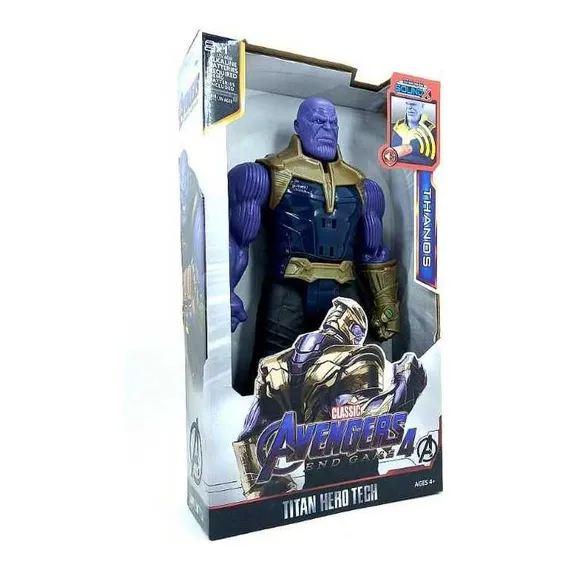 Boneco Thanos Com Luz E Som Articulado 30cm Un Foto 1
