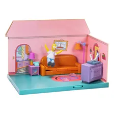 Boneco The Simpsons Diorama Sala De Estar Com Homer Sunny Foto mini 3
