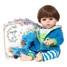 Boneco Tipo Reborn Realista Principe Sapinho Jacarecito Cegonha Reborn Dolls Foto mini 1