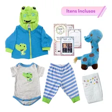 Boneco Tipo Reborn Realista Principe Sapinho Jacarecito Cegonha Reborn Dolls Foto mini 3