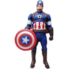 Boneco Vingadores Capitão América 30 Cm Articulado. Foto mini 1