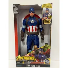 Boneco Vingadores Capitão América 30 Cm Articulado. Foto mini 2