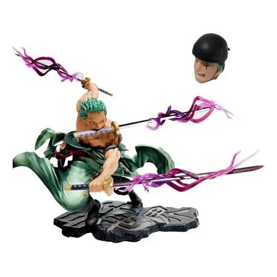 Boneco Zoro Roronoa One Piece Pronta Figura Com Acessorios Foto 1