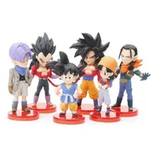 Bonecos - Dragon Ball Gt - Kit 6 Peças - 8cm - Goku Foto mini 1
