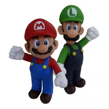 Bonecos Grandes Super Mario Bros E Luigi 25cm Coleção Kit Foto mini 2