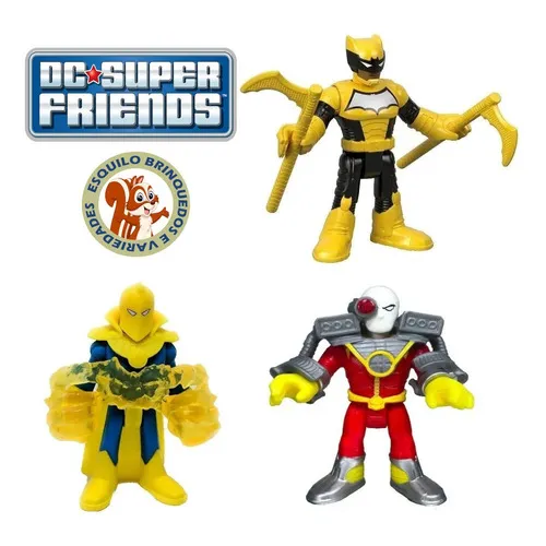 Bonecos Imaginext Pistoleiro + Dr Fate + Duke Thomas Foto 1