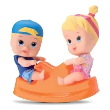 Bonecos Little Dolls Playground Gangorra - Divertoys Foto mini 1
