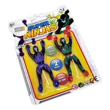 Bonecos Super Ninjas Cartela Gruda Na Parede Ou Vidro Escala Foto mini 4