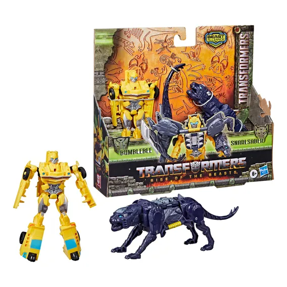 Bonecos Transformers Trf7 Bumblebee E Snarlsaber Hasbro Foto 1