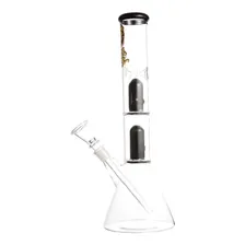 Bong De Vidro Percolator Double Dome King Bong Com Gelo Foto mini 3