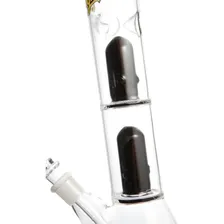 Bong De Vidro Percolator Double Dome King Bong Com Gelo Foto mini 4