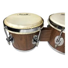 Bongo De Madeira Com Pele Animal Torelli Com Capa Foto mini 4