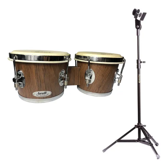 Bongo Torelli 7x8 Tb011 Freijó Com Pedestal Foto 1