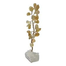 Bonsai Pedra Citrino Base Cristais 10cm - Prosperidade Foto mini  2