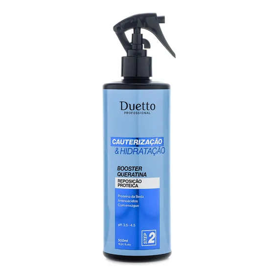 Booster De Queratina Hidratação Duetto Profissional 500ml Foto 1