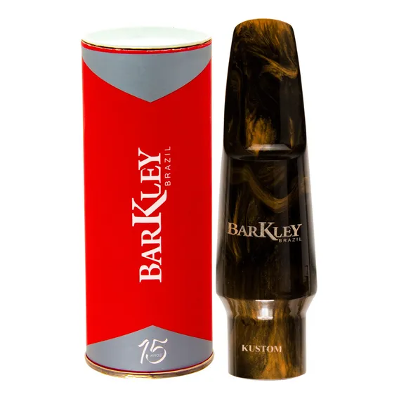 Boquilha Sax Tenor Barkley Pop 8 Kustom Dourada Bag Protetor Foto 1